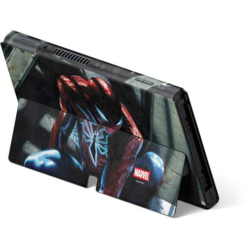 Marvel Spiderman New Suit Spiderman Nintendo Switch OLED (2021) Skin